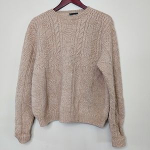J.Crew wool cableknit sweater